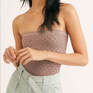 Free People Honey Textured Tube Top